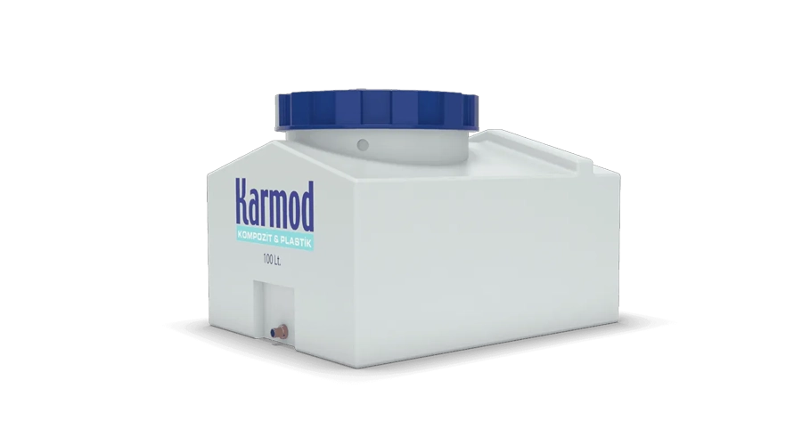 100 litre dikdörtgen su deposu - Beyaz